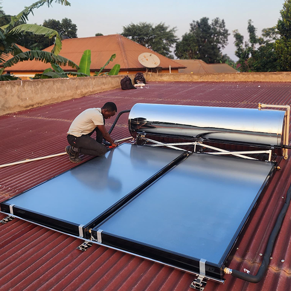Solar water heater installation